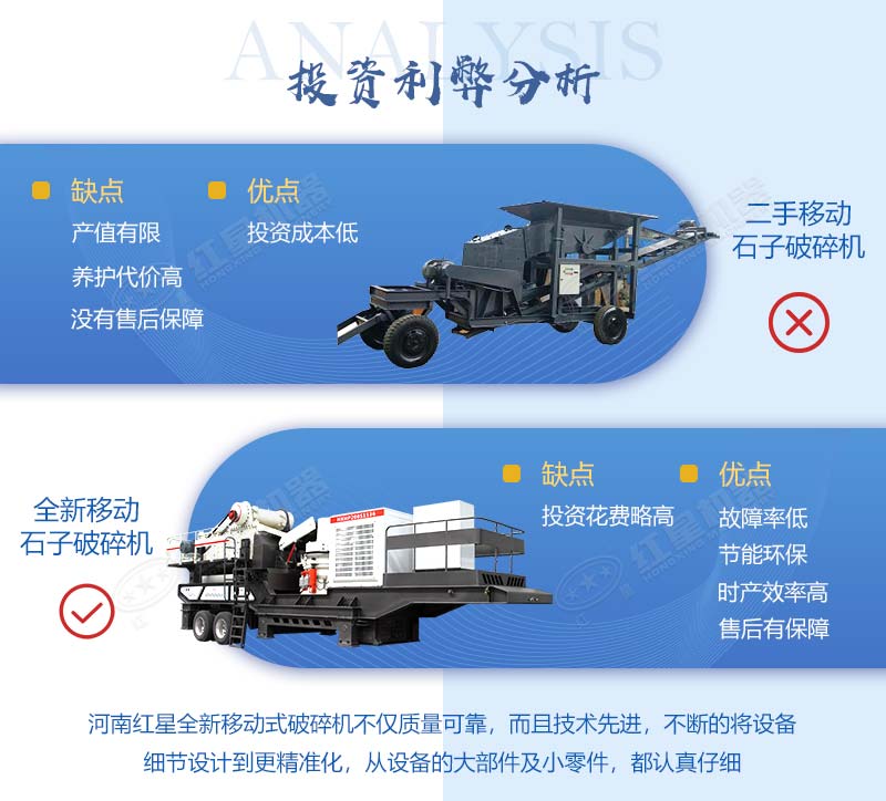 移動石子破碎機對比